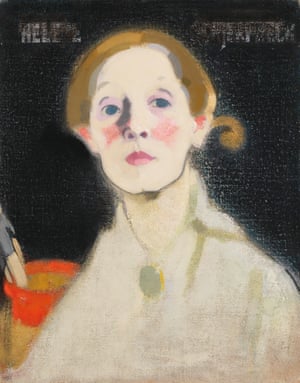 Self-portrait, 1915, by Helene Schjerfbeck, from the Royal Academy of Arts exhibition, London, 2019.